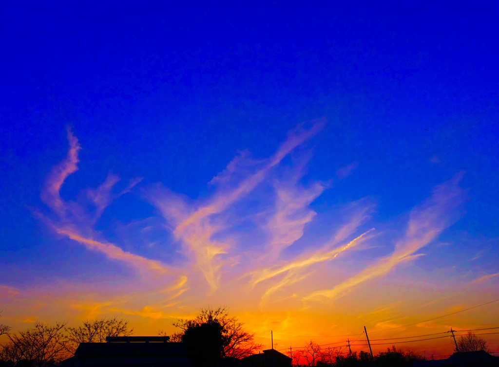 色彩の空と雲 4