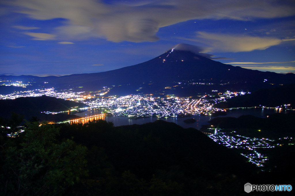 御坂黒岳から（街明かり）