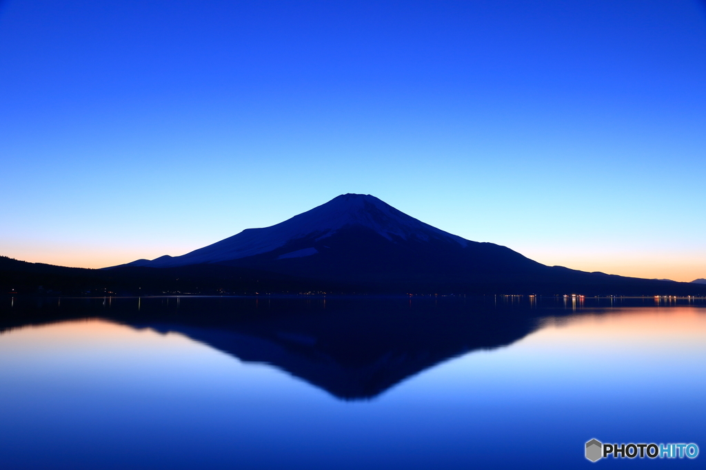 山中湖の夕景（3/3）