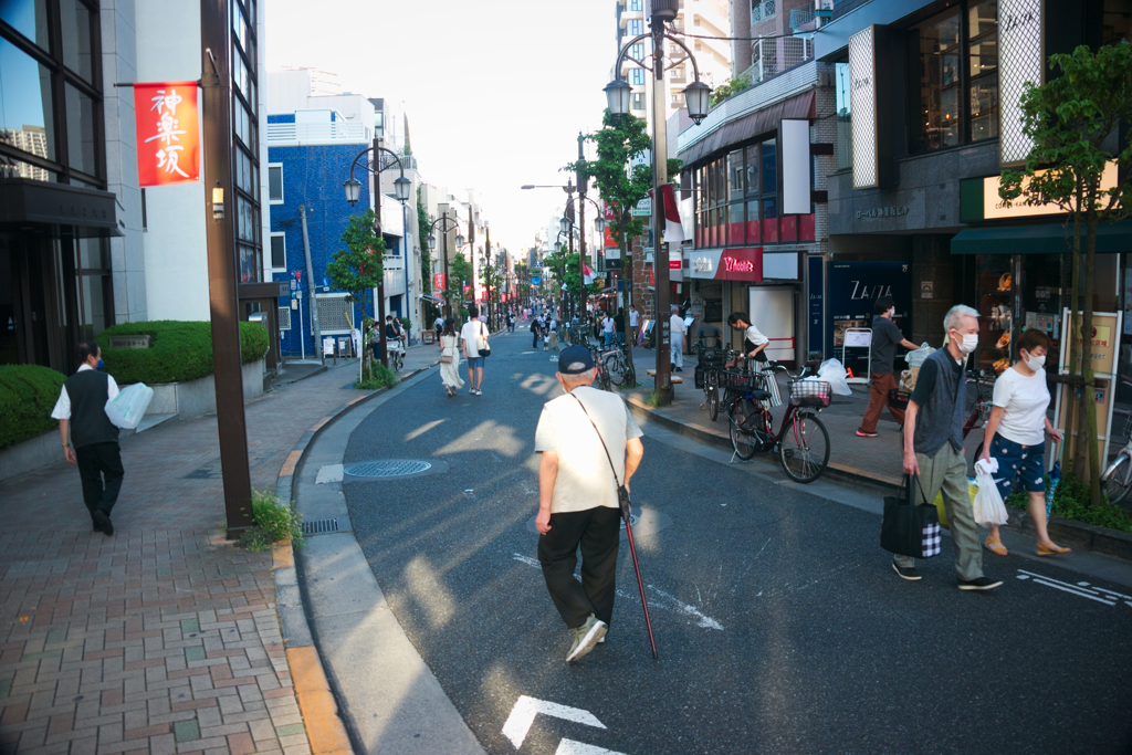 神楽坂にて