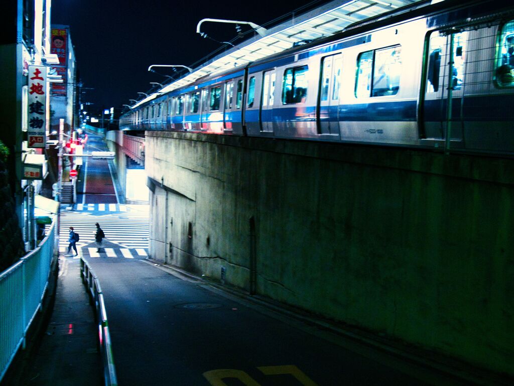 真冬の駅