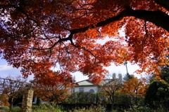 紅葉に染まる山手111番館