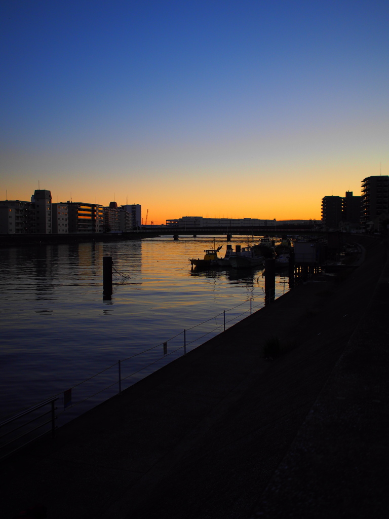 どこにでもある夕景