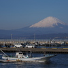江ノ島から見る富士山