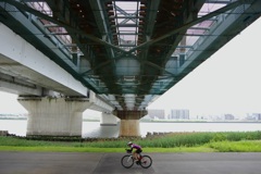 今日は荒川河川敷で9時③