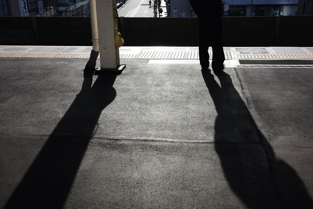 今日は平井駅で8時