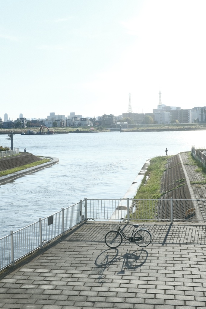 今日は荒川河川敷で3時