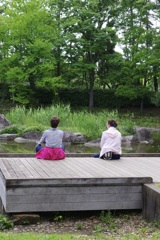 今日は猿江恩賜公園で7時