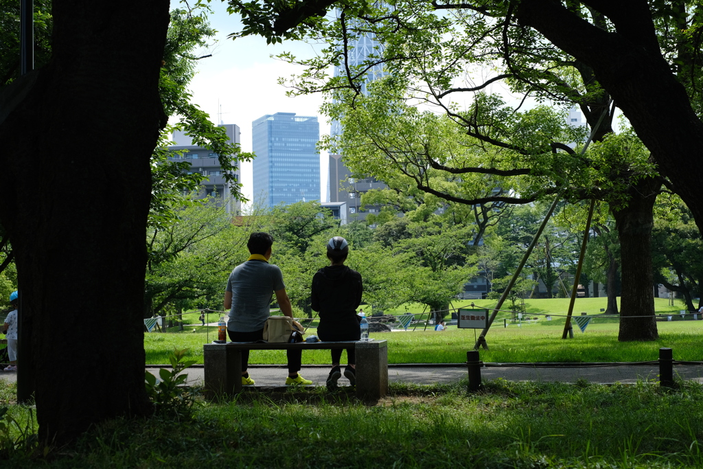 今日は隅田公園で10時