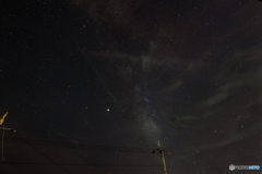 天の川とペルセウス座流星群