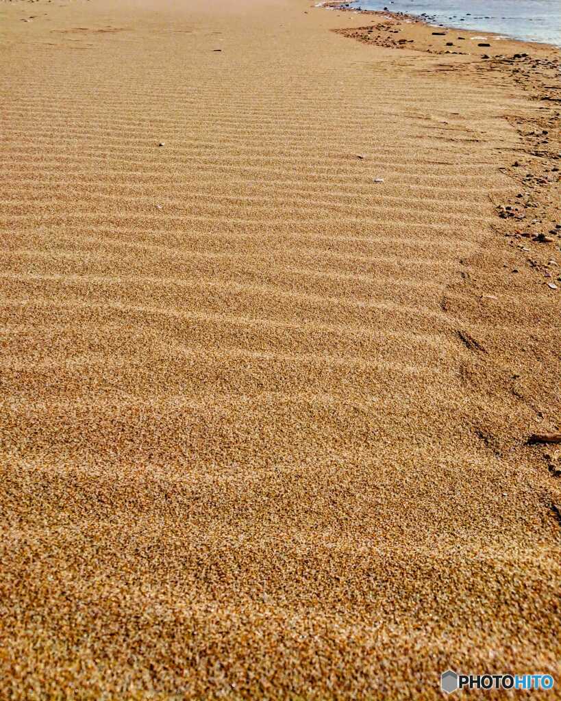 しましまの砂浜