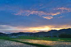 西の空