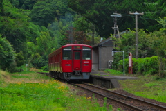 山間の駅　～出発～