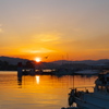 夕陽に