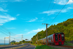 夏の813系