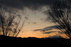 １月２日の夕暮れ