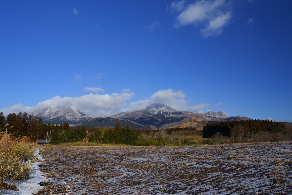 雪の久住連山