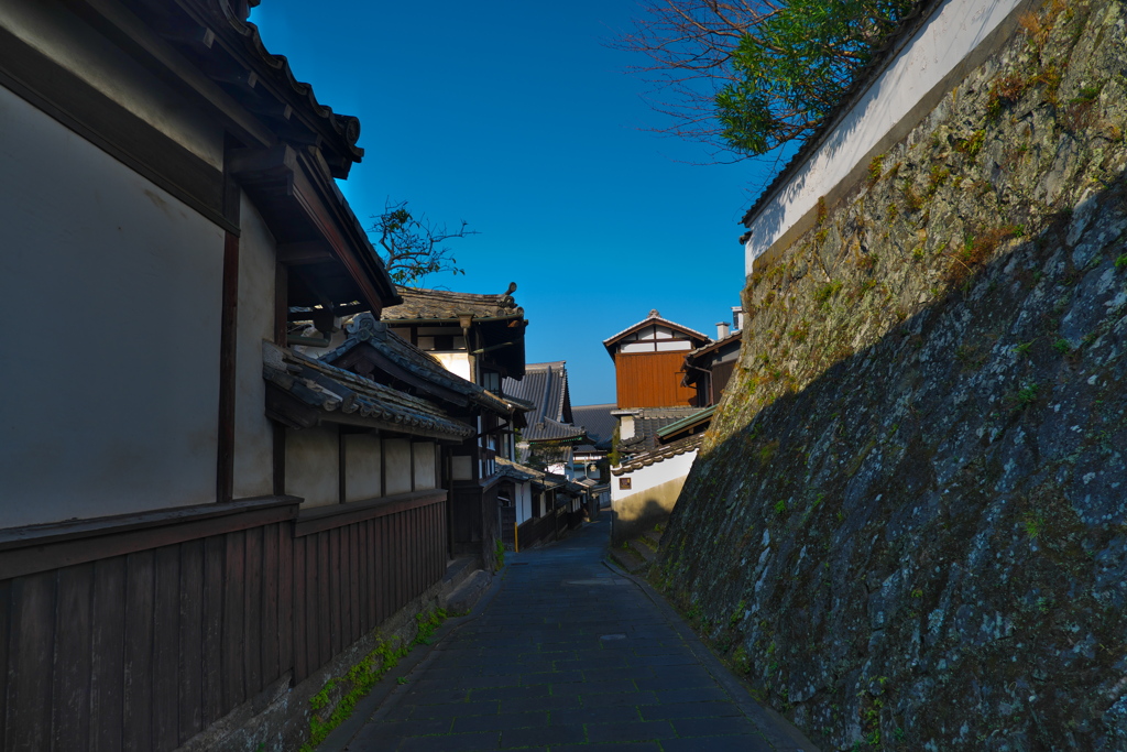 坂道の石畳