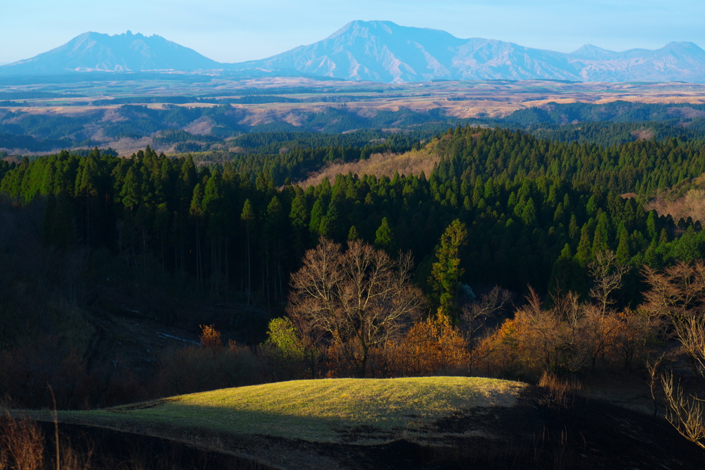 山の中の舞台