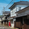 ポストのある町並み