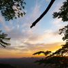 山の夕暮れ