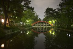 橋の反射