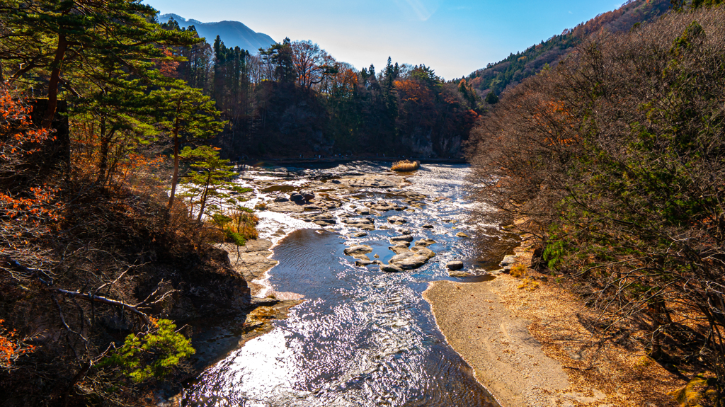 吹割の滝上流