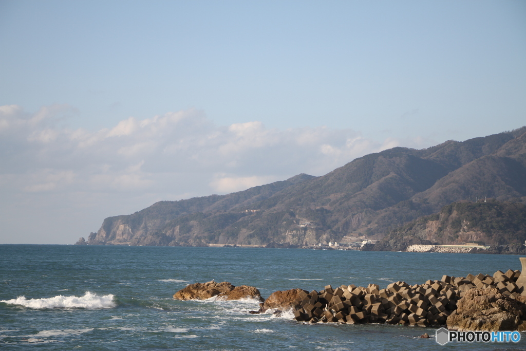 青空と日本海