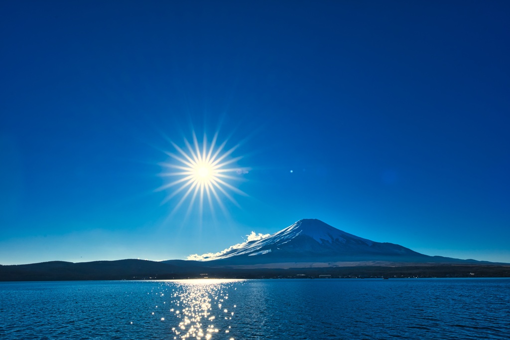 湖面の輝き