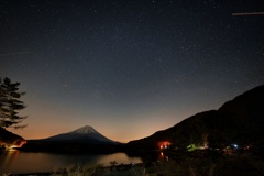 精進湖 夜景トライ