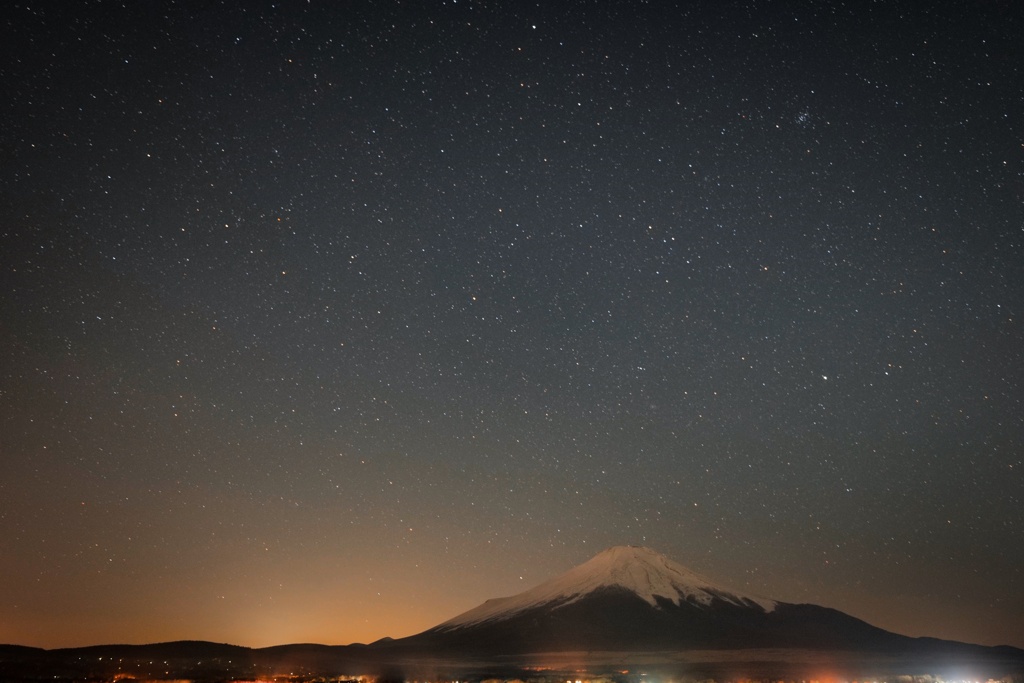 山中湖 夜景トライ３