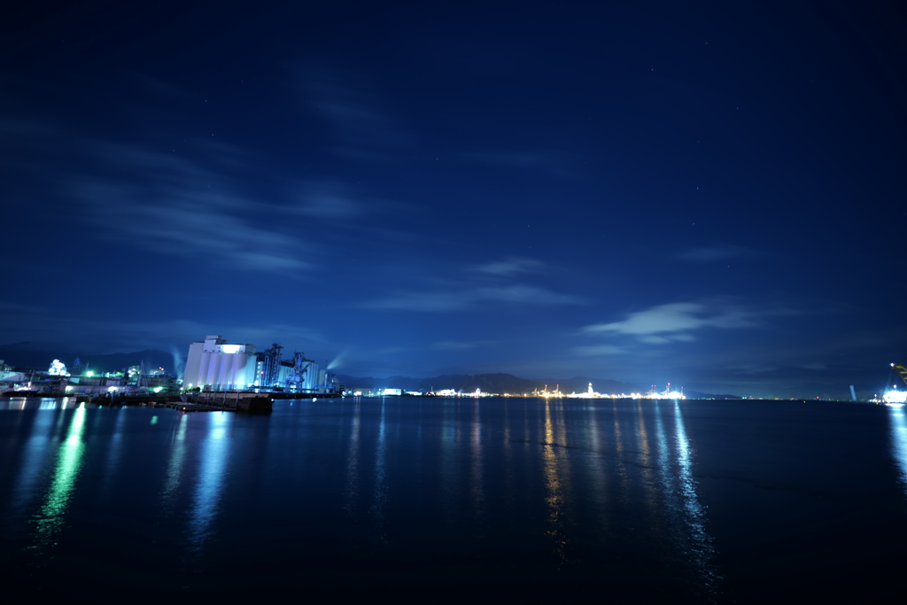清水港の夜