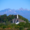 八ヶ岳と平和観音