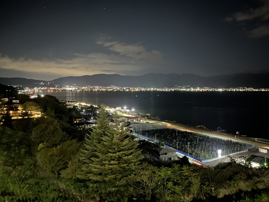 諏訪湖夜景