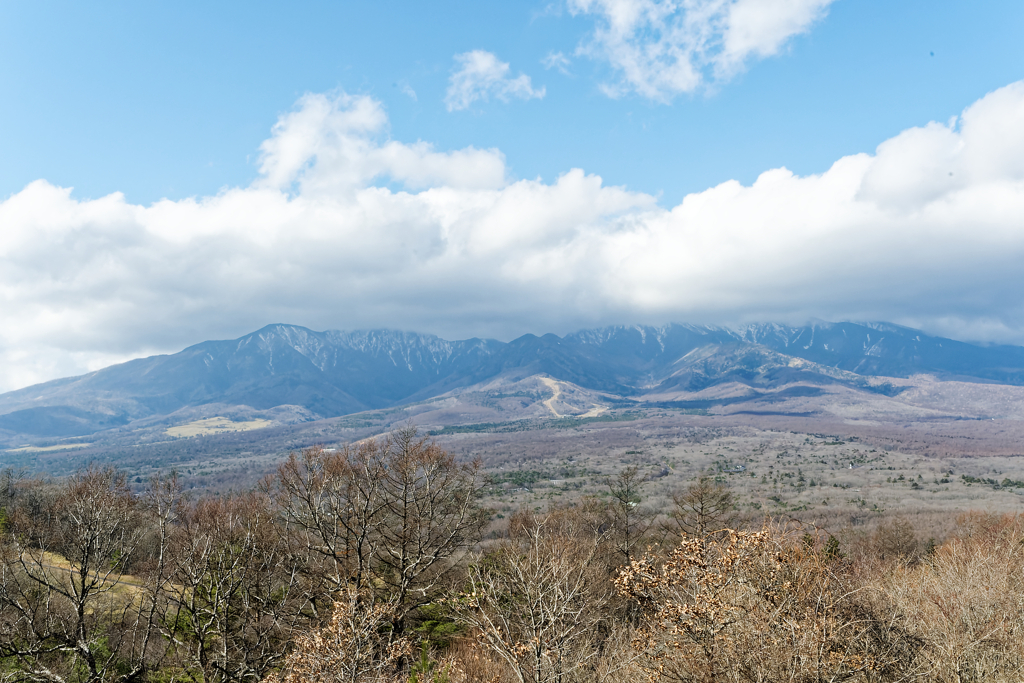 八ヶ岳を覆う雪雲