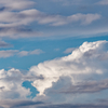 夏の朝の雲