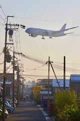 飛行機が通る日常！