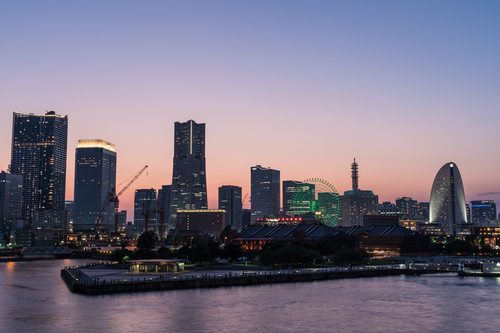 大桟橋からのみなとみらい