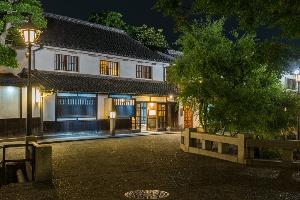 夜の倉敷美観地区