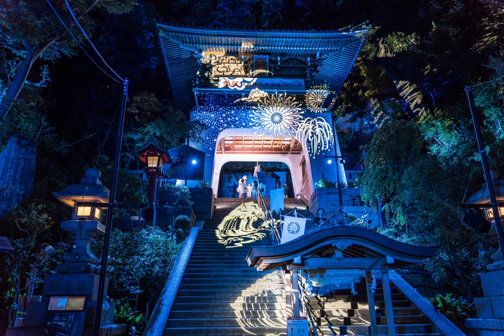 江島神社プロジェクションマッピング