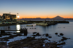 真名瀬からの富士山