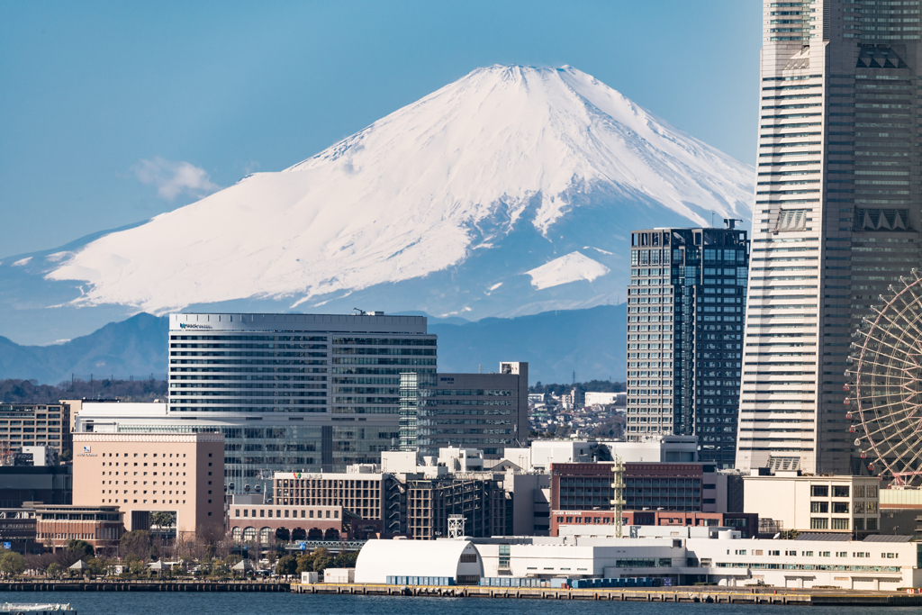 横浜スカイウォークからの富士山