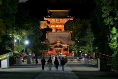 鎌倉　鶴岡八幡宮　夜スナップ