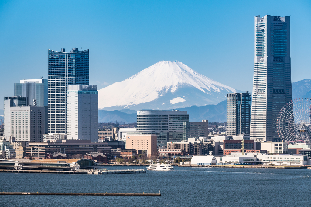 横浜スカイウォークからの富士山