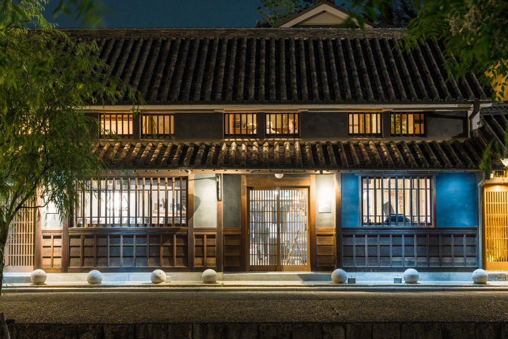 夜の倉敷美観地区