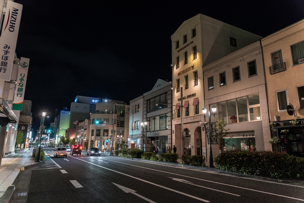 松本城周辺　夜スナップ