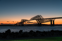 ダイヤモンド富士の日の若洲海浜公園