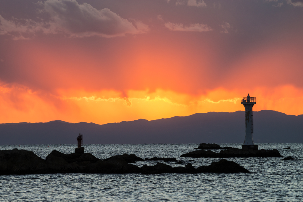 裕次郎灯台　夕景