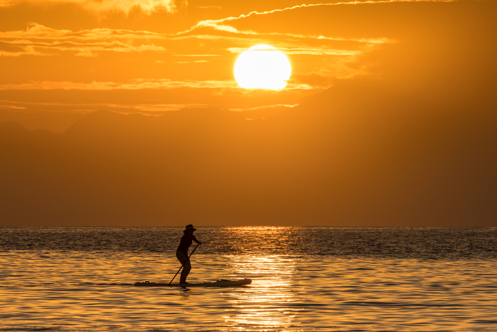 逗子海岸　夕景