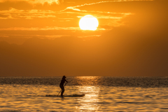 逗子海岸　夕景